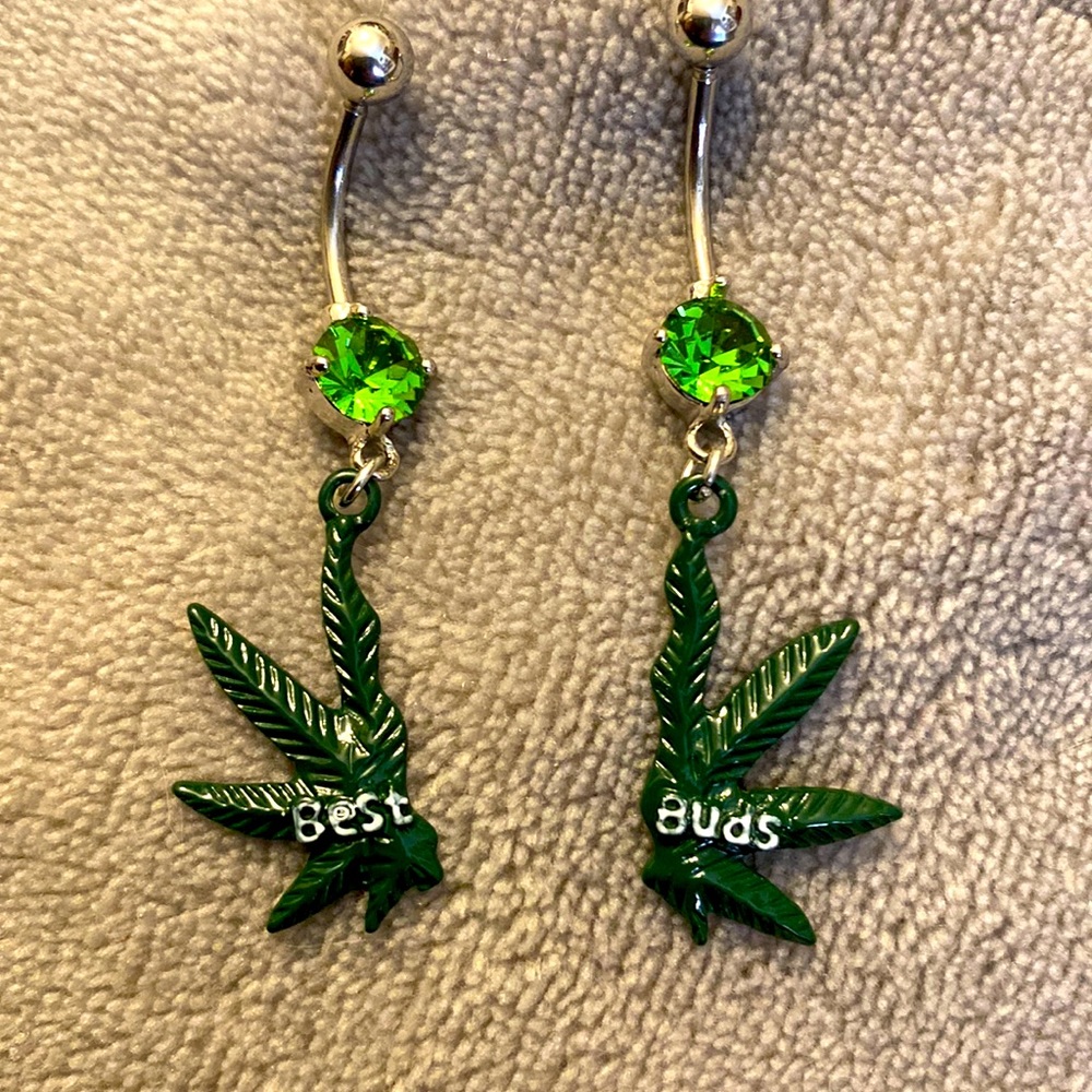 Best buds friendship belly button rings